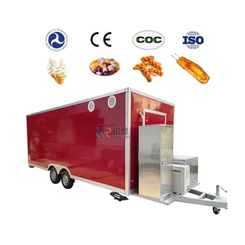 2023 Горячая распродажа Грузовик быстрого питания Мобильный прицеп для еды на продажу Мобильный фургон с полным кухонным оборудованием