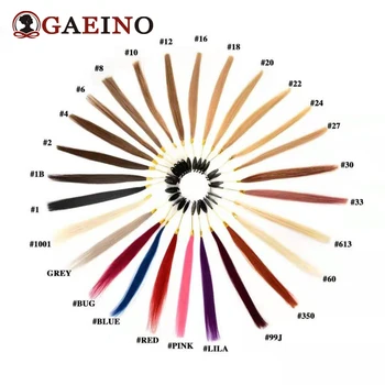 27 шт. Clolor Ring 100% Remy Human Hair Color Chart Chart Для Всех Видов Наращивания Волос В Качестве Образца Для Теста Волос Качество Салона