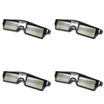 4X Перезаряжаемые 3D-очки с активным затвором для проектора Optoma Benq Acer Sony ALL DLP