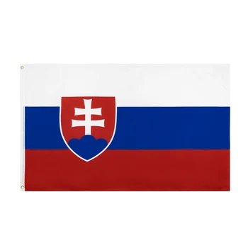 90x150cm SVK SK Словацкий флаг 3x5ft Национальное знамя