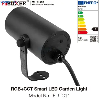 Miboxer 12 Вт RGBCCT Светодиодный садовый светильник FUTC11 Smart Waterproof IP66 Lawn Light AC 110V 220V Уличная лампа 2.4G Пульт дистанционного / голосового управления