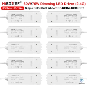 MiBoxer AC110V-220V to DC24V 75W Диммирование светодиодного драйвера WiFi 2.4G Пульт дистанционного управления Один цвет/Двойной белый / RGB / RGBW / RGB + CCT