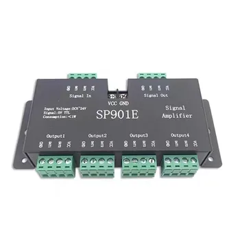 SP901E Усилитель сигнала SPI Повторитель для WS2812B WS2811 WS2813 RGB Адресуемая светодиодная пиксельная лента Программируемая матричная панель