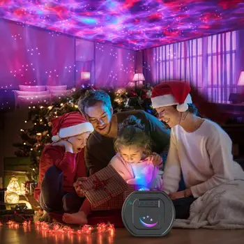 Пять в одном Рождественский bluetooth-совместимый проектор Ночной свет Музыка Звездное небо Проектор Украшение Свет Рождественский подарок